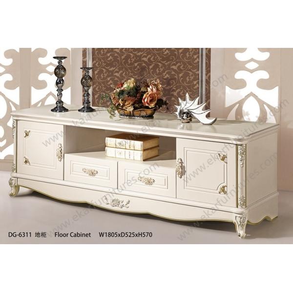 Modern Furniture Solid Wood Glass Cabinet Tv Stand TV 662