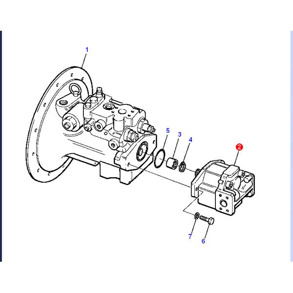 OEM PC75R-2 Komatsu Hydraulic Pump 705-22-29070 708-1w-00310