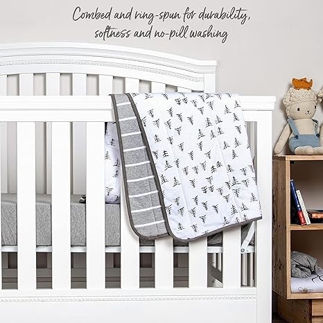 100% Cotton Nursery Throw Blanket Comfortable Multifunctional Blanket With