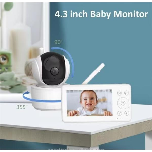1000 Feet Wireless Range Video Baby Monitor with Camera Voice Detection Alarm Mode and 3600mAh Rechargeable Battery