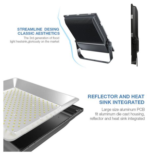 Slim LED Garden Floodlight 50w Outdoor Ip65 Square Flat Reflector