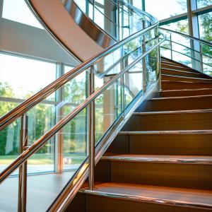 Cheap Modern Brushed Stainless Steel Handrails for Outdoor Balconies wholesale