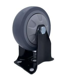 Buy cheap TPR Rubber Caster Wheel Grey 5 Inch Rigid Caster from wholesalers