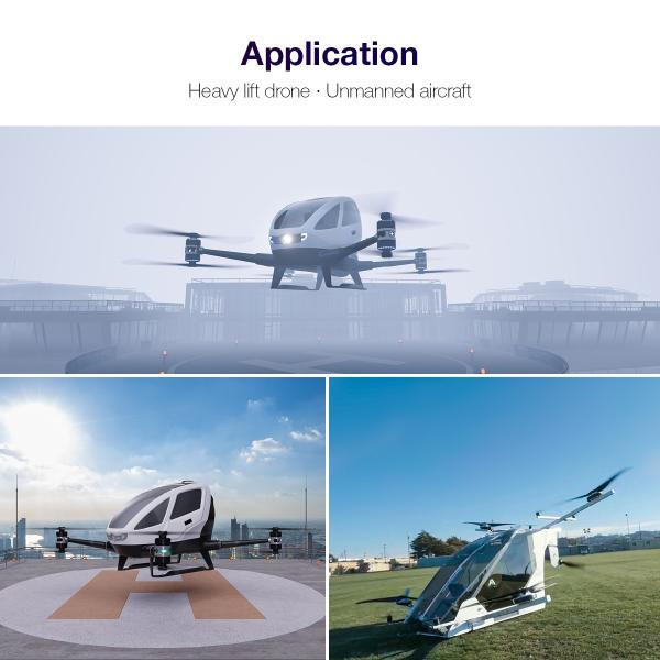 High Torque 240110 155kg Brushless DC Motors VTOL Drone Motor 400V For Heavy Lift Applications