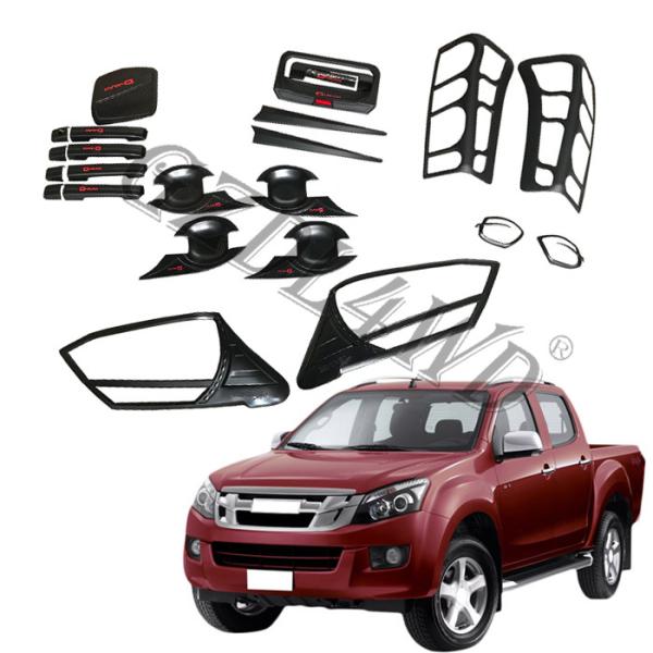 Decorative Head Lamp Cover 4x4 Body Kits For Isuzu Dmax 2012-2014
