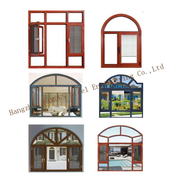 Anodized Aluminum Fire Attenuation Glass Entry Doors Swing Open