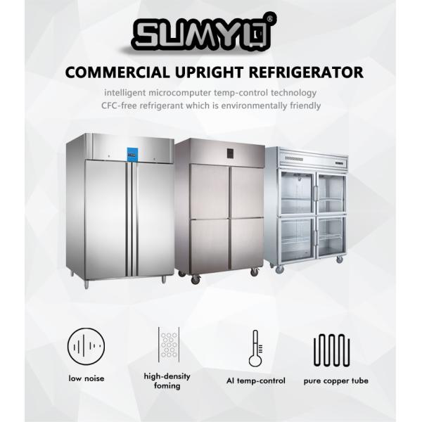 700L Industrial Vertical Stainless Steel Single-Temperature Freezer