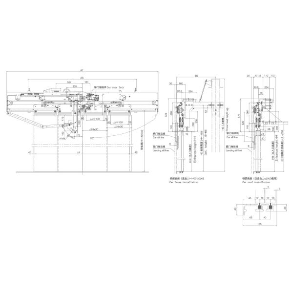 VVVF THP131-29 Elevator Door Operator Parts Stable Reliable Running Rated Frequency 50-60Hz