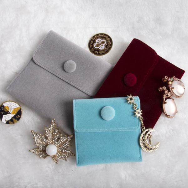 Luxury jewelry velvet Bag with custom logo suede gift wrap small drawstring bag