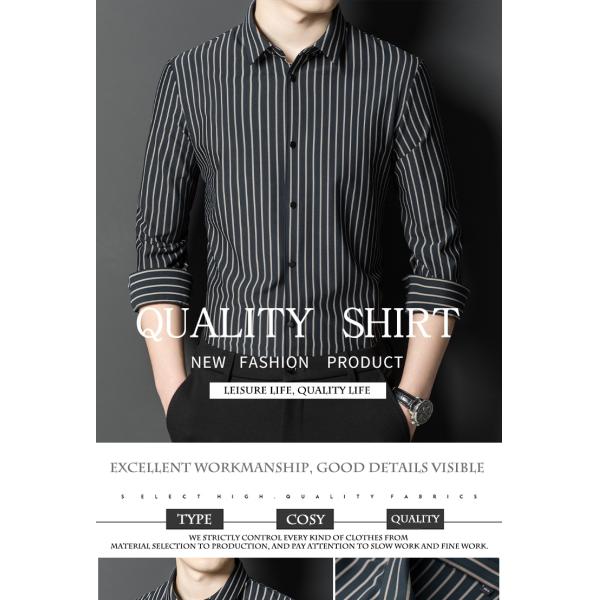 Men's Business Plaid Stripes Shirts in 100% Cotton with Long Sleeve and Free Samples