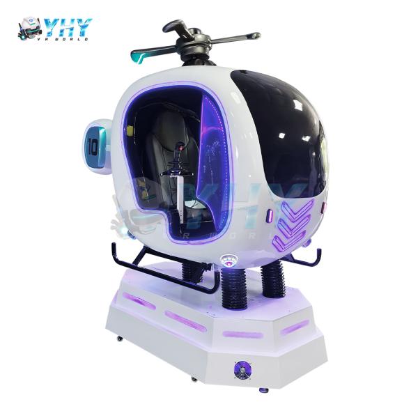 VR Helicopter Ride Single Player Flight Plane Simulator 9d Vr Experience Game Machine for Shopping Mall