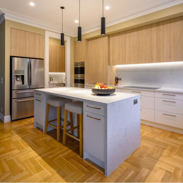 Grain Kitchen Cabinets Island White Melamine Modern Wood Kitchen Cabinets