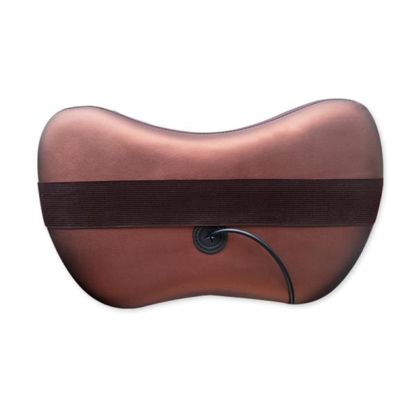 Dual Use Car Home Electric Neck Kneading Massage Pillow 4 Roller Vibrating Shiatsu