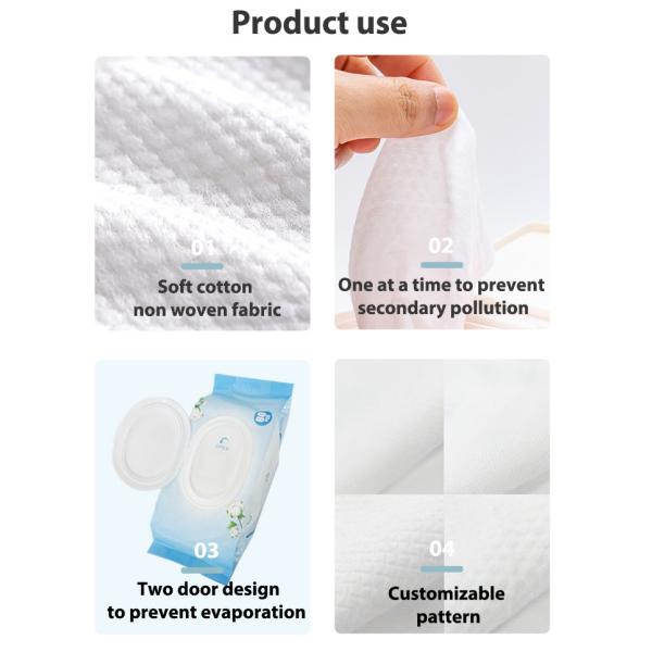 Household Alcohol Free 80pcs Baby Wet Wipes For Sensitive Skin