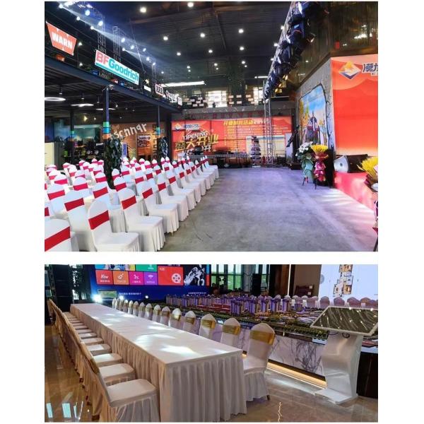 Solid Color Polyester Spandex Wedding Party Chair Covers (JRD903)