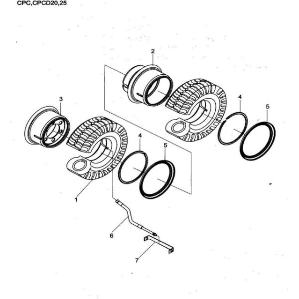Ergonom IC Diesel Forklift Truck Max.Travel Speed Full Loading 19 Km/H