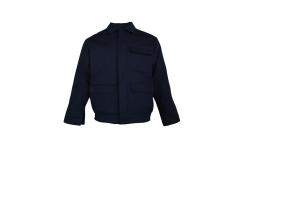 Cheap CVC 55/45 245G Quilted Workwear Navy Work Jacket With Three Flap Pockets wholesale