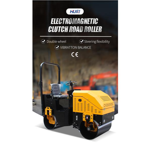 Road Machine 2000kg 3000kg 2ton 3ton Mechanical Articulated Road Roller With Double Drum