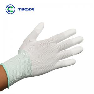 Cheap Lint Free ESD Cut Resistant Gloves 13gsm Conductive Carbon Fiber PU Palm Fit wholesale