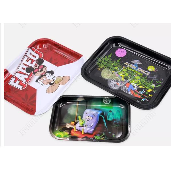 Customized Weed Rectangle Tin Box With Lid Custom Weed Packaging Can