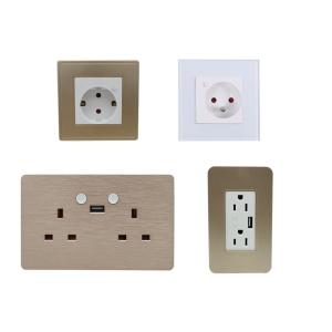 Cheap UK US FRENCH EU Smart Wall Socket wholesale