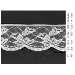 Women Lingerie Lace Fabric / Green Cotton Stretch Lace Fabric