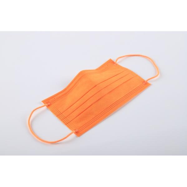 EN14683 2019 Disposable Orange Surgical Colorful Medical Face Mask CE Adult Class II Personal Respiratory Protection 3 Years S&J