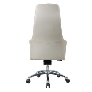 Grey Ergonomic Office Leather Chair High Back Executive chair