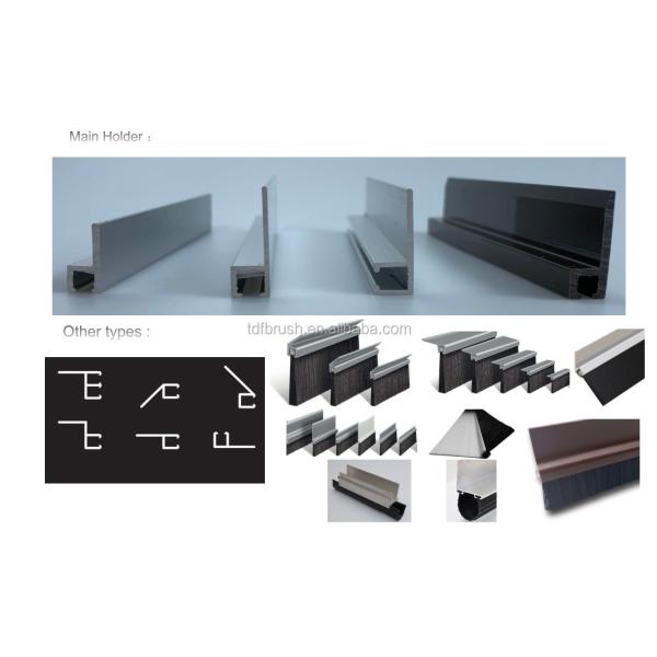 Wear Resistant Strip Brush Nylon Garage Door Brush Weather Seal Strip For Dust Prevention