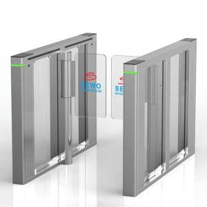 China Security Card Reader Glass Turnstile Gate , Subway Speed Gate Turnstile on sale