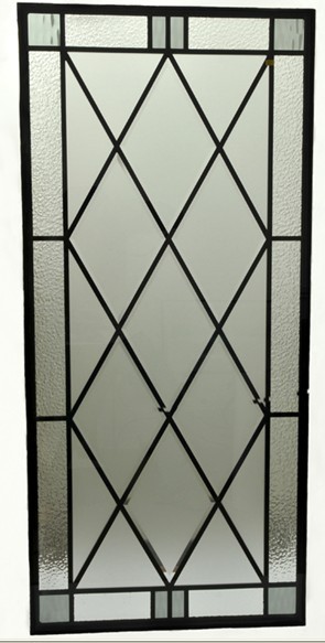 Quality Wrought iron glass for wooden door for sale