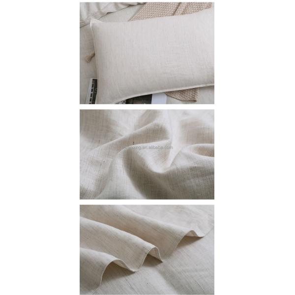 Cloud Mink Velvet Fabric Queen Size Duvet Cover Set for Organic Flax Linen Bedding