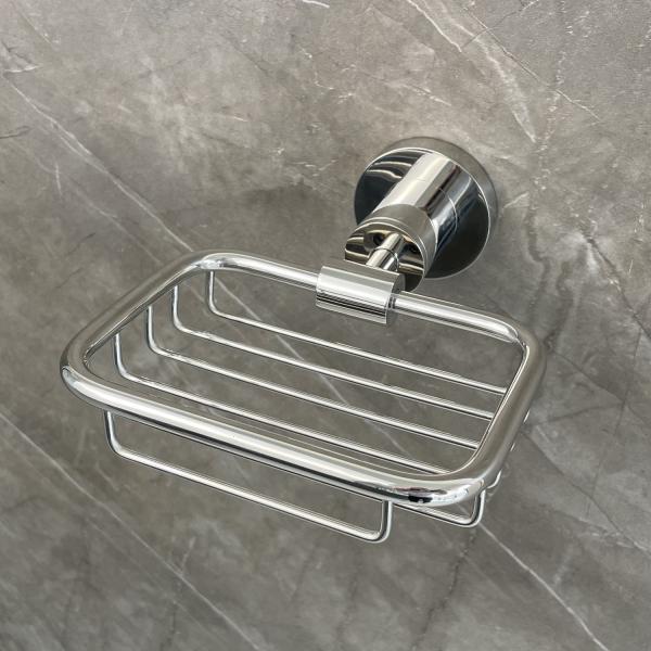 Dry And Clean Wall Mounted Soap Dish Holders Polished Gold Drain Design