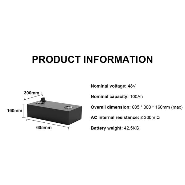 Customized 48v 100ah Lithium Li Ion Battery Phosphate Battery Pack
