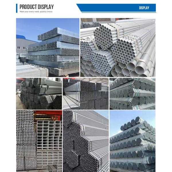 DX51D DX52D 30mm 40mm 50mm Diameter 0.5mm 0.8mm 1mm Thick Round Galvanized Steel Pipe in Cold Rolled Technique for Building