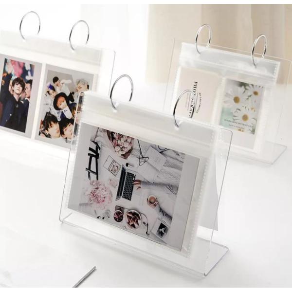 Custom Clear Acrylic Calendar Display Stand Double Sided Picture Frame