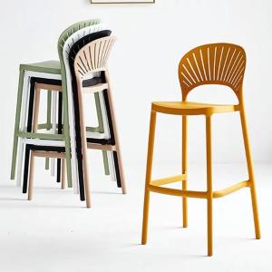 Cheap Modern Plastic Bar Stools for Kitchen Restaurant Cafe wholesale