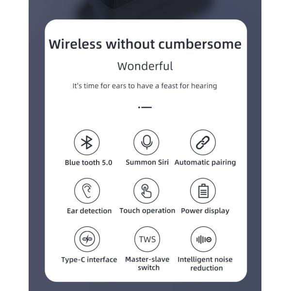 Wireless Bluetooth Earbudz XY-8 Bluetooth 5.0 Earphones TWS Wireless In-Ear Stereo Sound Headset