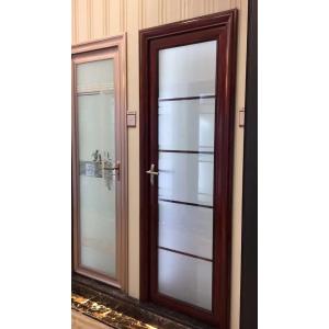 China Bathroom Waterproof Aluminum Frosted Glass Door 1.4mm Thickness on sale