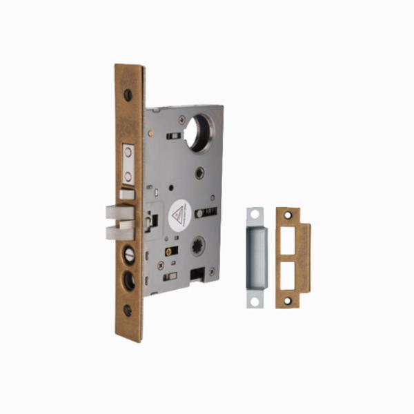 Polished Brass Entrance Mortise Lock Body With Deadlatch Function Lifetime AM 8764