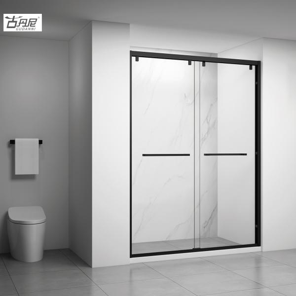 GUDANNI Stainless Steel Tempered Glass Shower Room Enclosure Bathroom Quadrant Sliding Door