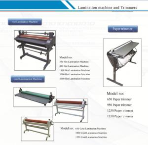 Cheap Hot Roll Lamination Machine / Hot Roller Laminator for Cold Hot Laminating Film wholesale