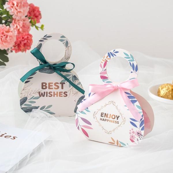 Bright Color Bloom Printed Customized Gift Box Packaging Paper Candy Gift Box