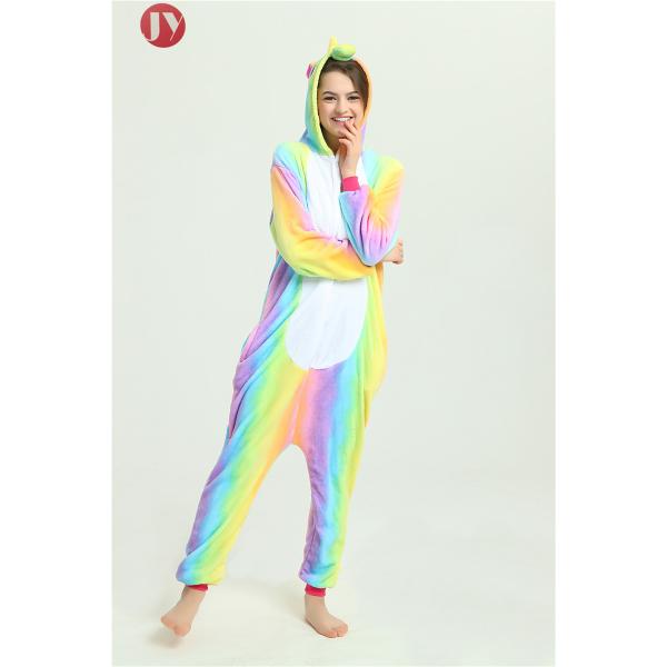 Wholesale Women Pajamas Animal Onesie Rainbow Unicorn Sleepwear
