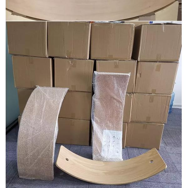 33.6inch Kid Yoga Board, Curvy Board , Wooden Rocker Board Wooden Rocker Wobble Balance Board