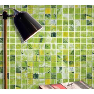 300x300mm Crystal Glass Mosaic Tile For Balcony Kitchen Bathroom Wall Swimming