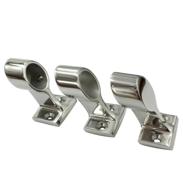 60 degree 316 Stainless Steel Boat Handrail Fitting / Metal Stanchion
