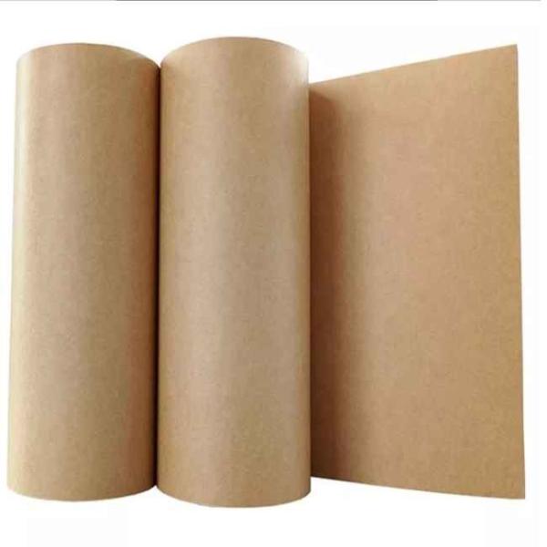 Biodegradable 500gsm Heavy Duty Brown Kraft Paper Roll 50gsm Gift Wrapping