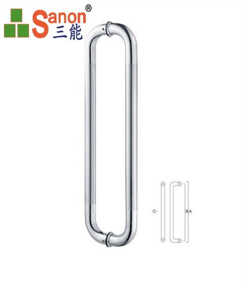 OEM Stainless Steel Kitchen Cabinet Handles Double Sided PSS SSS Gold Surface