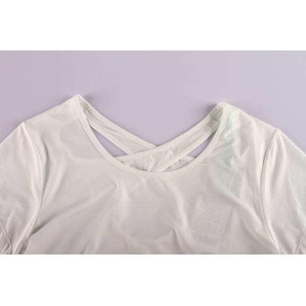 Stockpapa QUICK DRY Short Sleeve Loose Gym Crop Tops Yoga T-shirts Sportswear Workout Tee For Ladies